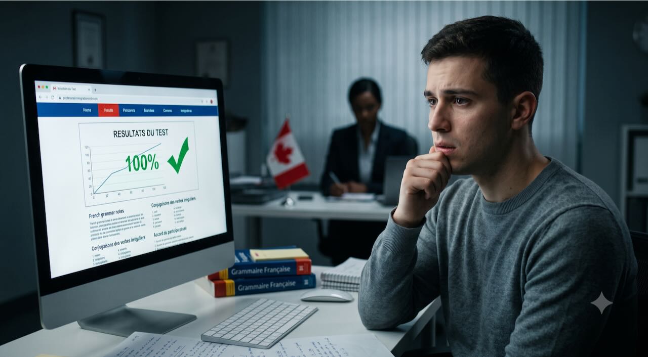 The risks of inorganic high scores in French exams for Canadian Immigration.